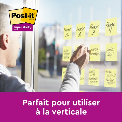 Post-it Super Sticky 76x127mm 90 Sheets Cardboard Packaging Canary Yellow (Pack of 12) 655-12SSCY-EU – Repositional Notes | 3M | Buywise Group | Workplace Supplies, Office Furniture & Workwear