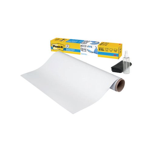 Post-it Easy Erase Whiteboard Roll 91.4cm x 121.9cm White PK1 - 7100299404