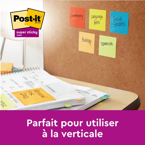 Postit Super Sticky Notes 47.6x47.6mm Assorted Pack 24