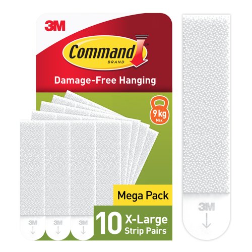 Command Picture Hanging Strips Extra Large White Pack of 10 7100349290