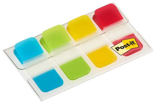 Post-it Small Index Flags Repositionable Tabs Assorted Colours [40 Flags] Ref 676-ALYR-EU 