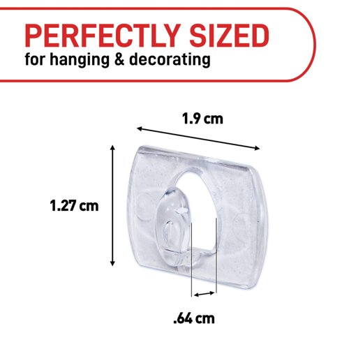 Command Clear 60 Decorating Clips + 68 Clear Strips 7100378547
