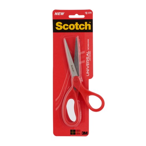 Scotch Universal Scissors Red, 1 per Pack, 18 cm