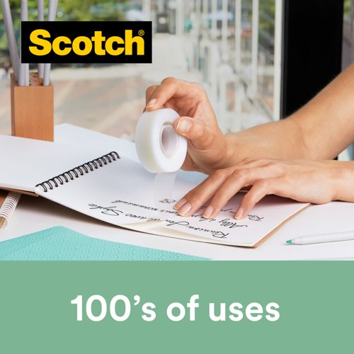 Scotch Magic Tape, Made with 66% Plant Based Adhesive, 19 mm x 33 m, 9 Rolls/Pack
