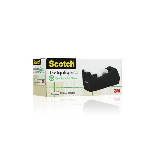 Scotch C38 Magic Tape Dispenser for 19mm Tapes Black 7000028837  38389MM