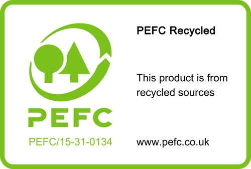 Post-it Recycled Notes 76x127mm 100 Sheets Cardboard Packaging Canary Yellow (Pack of 16) 655-1T