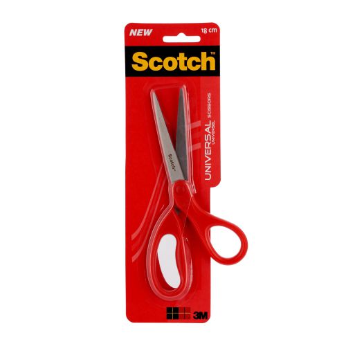 Scotch Universal Scissors 7inch/180mm Stainless Steel Blades Red 1407