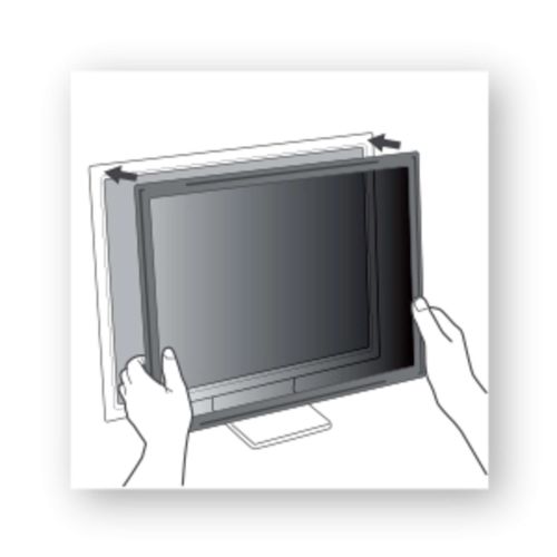 3M 24in Widescreen 16:10 Desktop Framed Privacy Filter PF324W