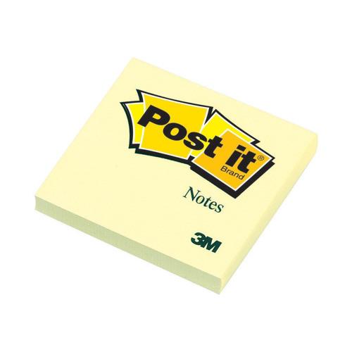 Post-it Notes 76 x 76mm Canary Yellow (Pack of 12) 654Y Repositional Notes 3M01403