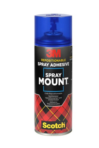 3M Spray Mount Transparent Repositioning Adhesive Spray Can 400ml - 7100296969