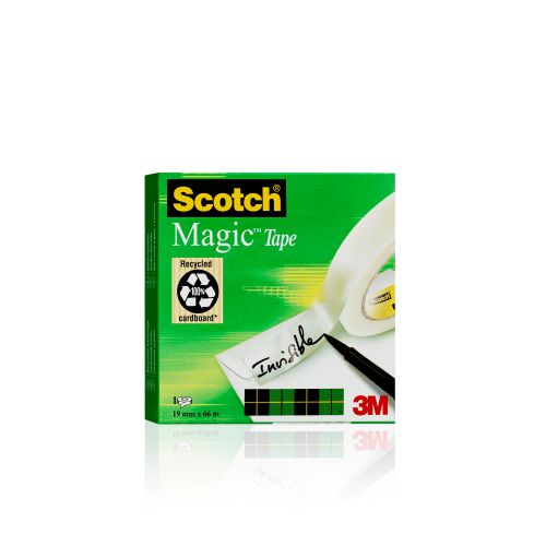 Scotch Magic Tape 810 Solvent-Free 19mmx66m Transparent 8101966