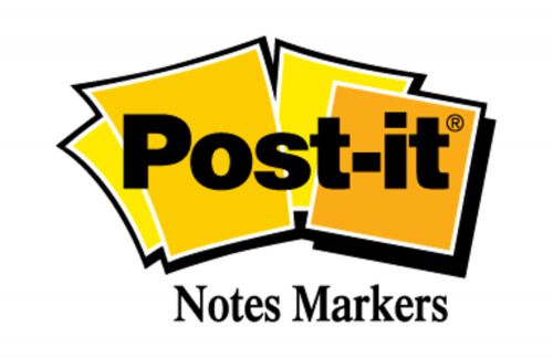 Post-it Note Markers 100 each of Yellow Pink and Green Ref 6713 [Pack 3] 3M