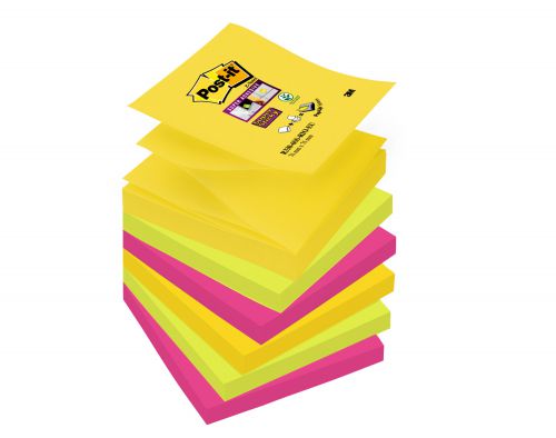 Post-it Super Sticky Z-Notes 76 x 76mm Rio (Pack of 6) R330-6SS-RIO-EU