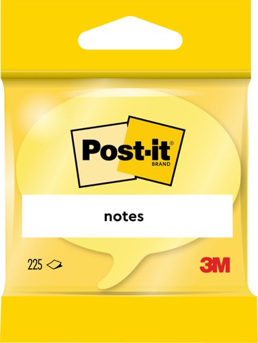 Post-it Speech Bubble Notes Pad of 225 Sheets Yellow and Grey Ref 2007SP 318464 Buy online at Office 5Star or contact us Tel 01594 810081 for assistance