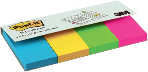 Post-it Note Markers 50 each of  Yellow Pink and Green Ref 6704U [Pack 4]  694260