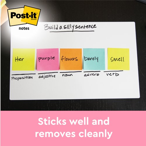 Post-it Notes 76 mm x 76 mm Energetic Colours (Pack 6) - 7100296019