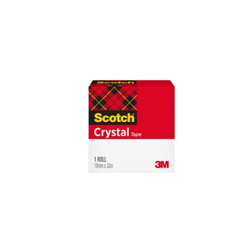 Scotch Crystal Clear Tape 19mm x33 Metres 600