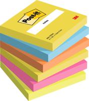 Post-it Notes 76 mm x 76 mm Energetic Colours (Pack 6) - 7100296019