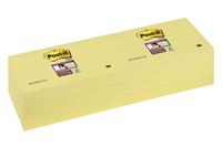 Post-it Super Sticky Removable Notes Pad 90 Sheets 76x127mm Canary Yellow Ref 655-12SSCY-EU [Pack 12]