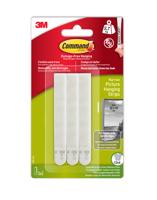 3M Command Narrow Picture Hanging Strips White (Pack 3) - 7100206626