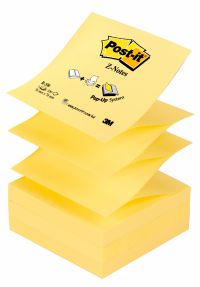 Post-it Z Notes 76x 76mm Canary Yellow Ref R330 [Pack 12]