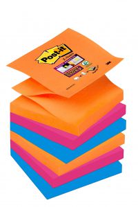 Post-it Super Sticky Z-Notes Pad 90 Sheets Bangkok 76x76mm Ref R330-6SS-EG [Pack 6]