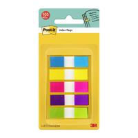 Post-it Index Flags Repositionable 12x43mm 5x20 Tabs Bright Assorted Colours (Pack 100) 683-5CB - 7000101800