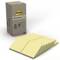 Post-it Pack of 16 Recycled Notes 76 mm x 76 mm Canary Yellow