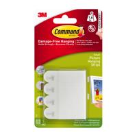 3M Command Small Picture Hanging Strips White (Pack 4) 17202 - 7100236877