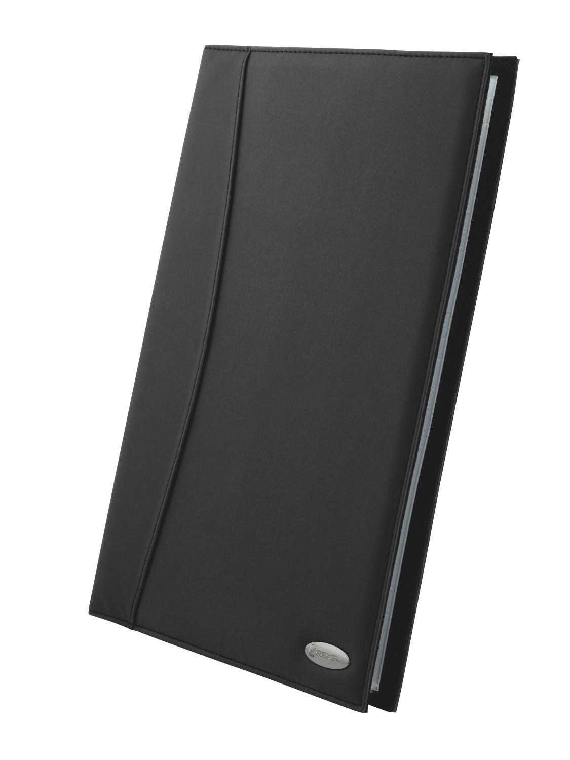 Rexel Soft Touch Display Book A4 Black Smooth Leather (24 Pockets)