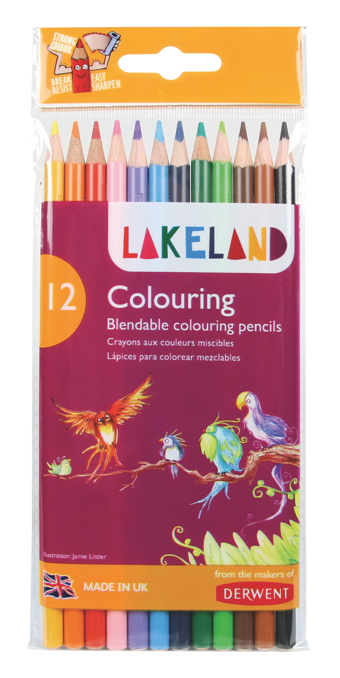 Derwent Lakeland Colouring Wallet (Pack of 12)