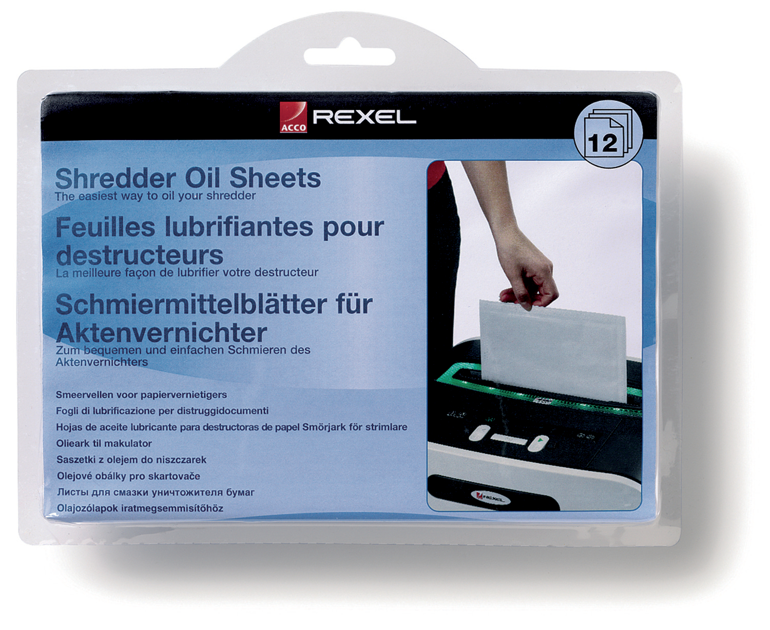 Rexel Shredder Oil Sheets, Pack of 12, A5 Size, Shredder Maintenance (Pack 12)