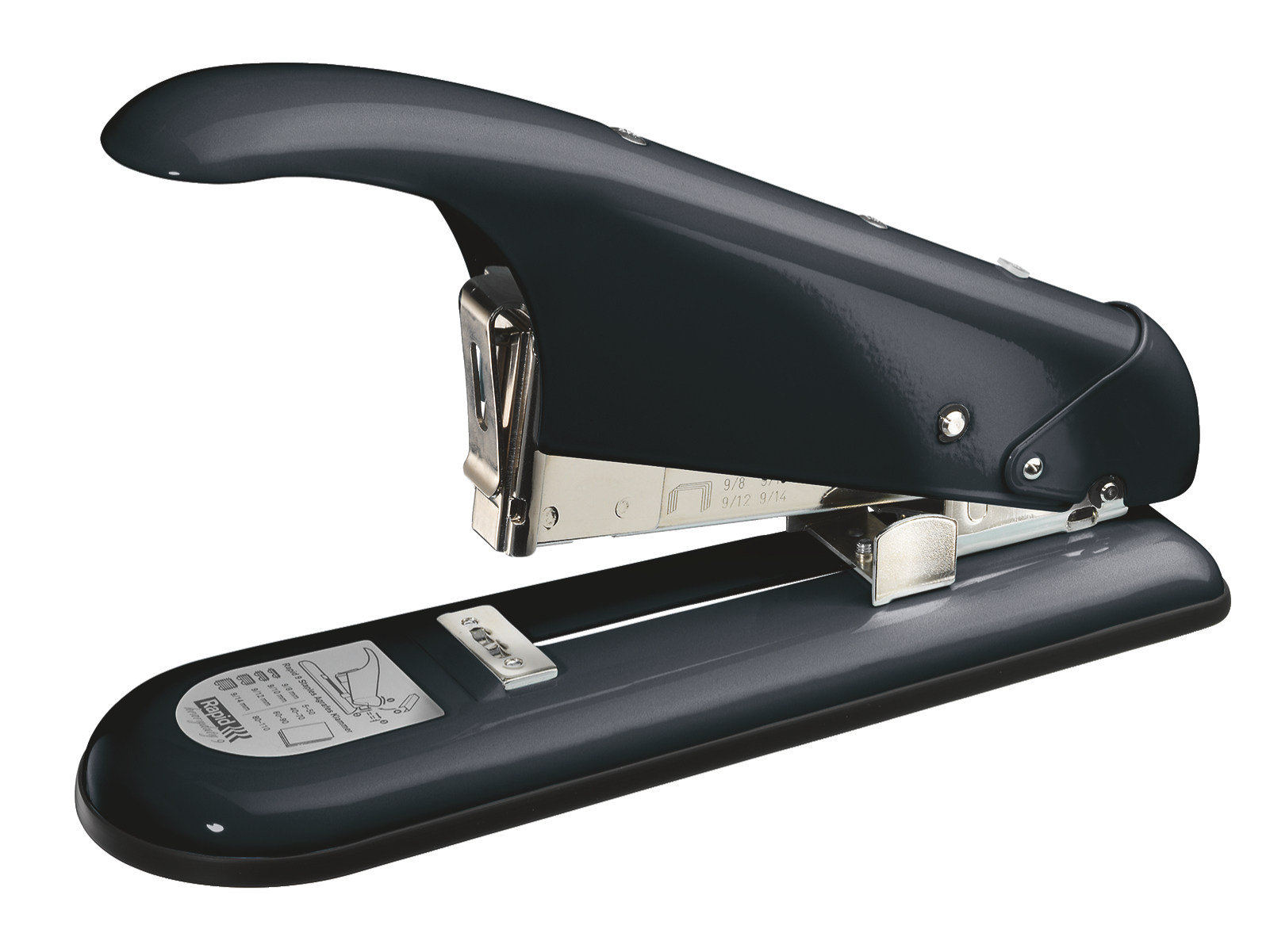 Rapid Heavy Duty Stapler, 110 Sheet Capacity, Metal body, HD9, Black Magic