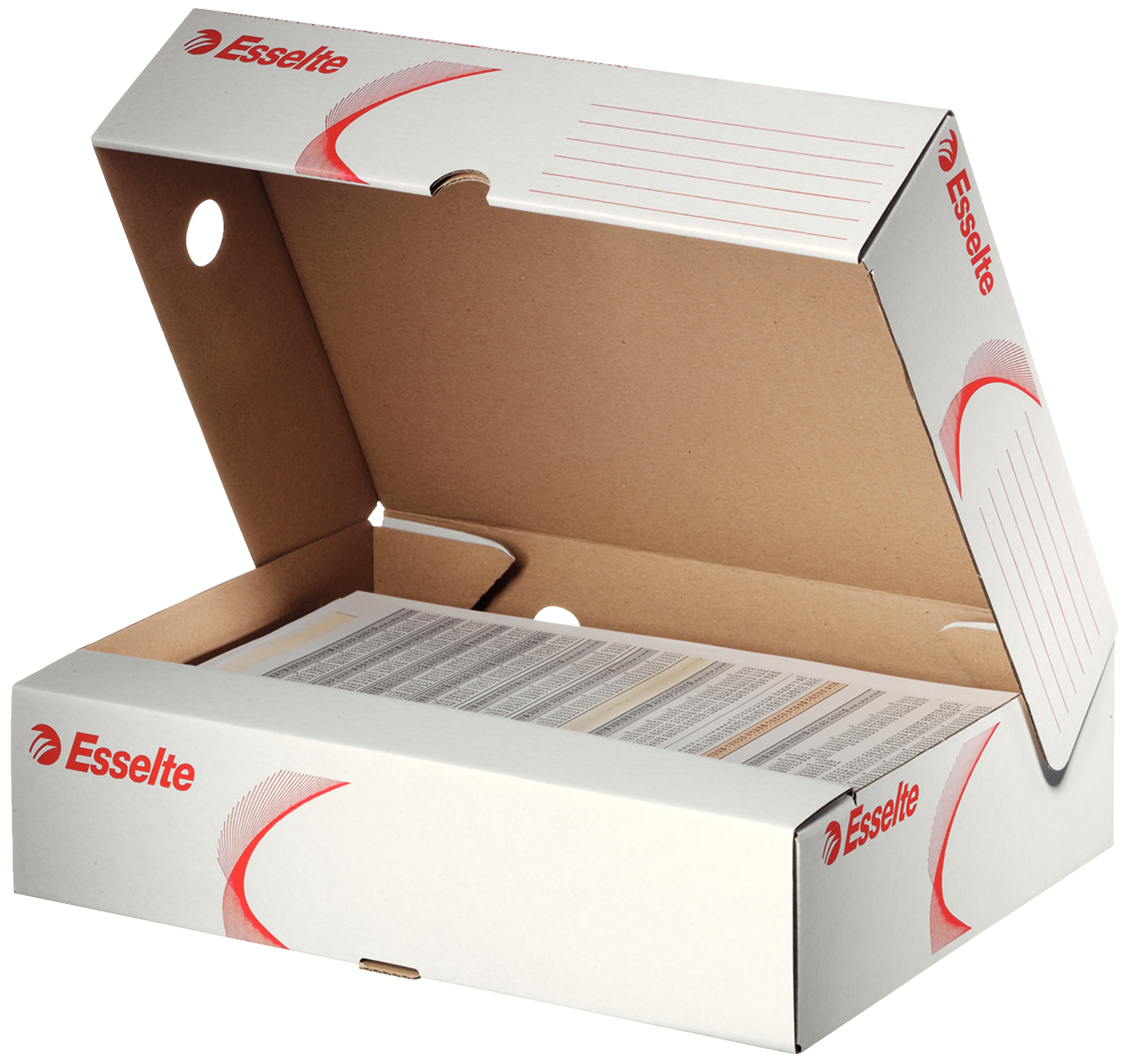 Esselte Standard Archiving Box A4 80mm Spine with Wide Opening White - Outer carton of 25