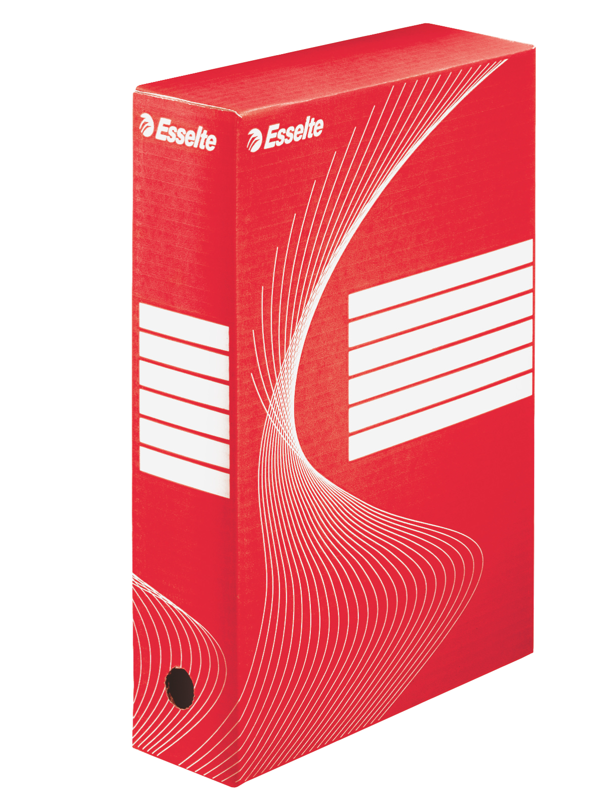Esselte Standard Archiving Box, A4, 80mm - Red  - Outer carton of 25