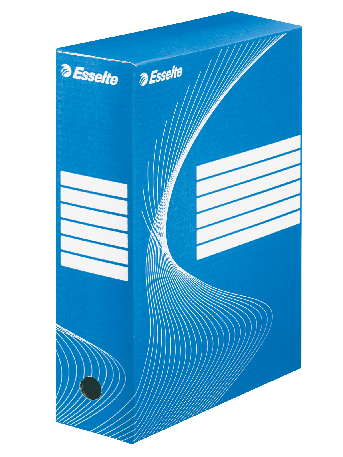 Esselte Standard Archiving Box, A4, 100mm - Blue - Outer carton of 25
