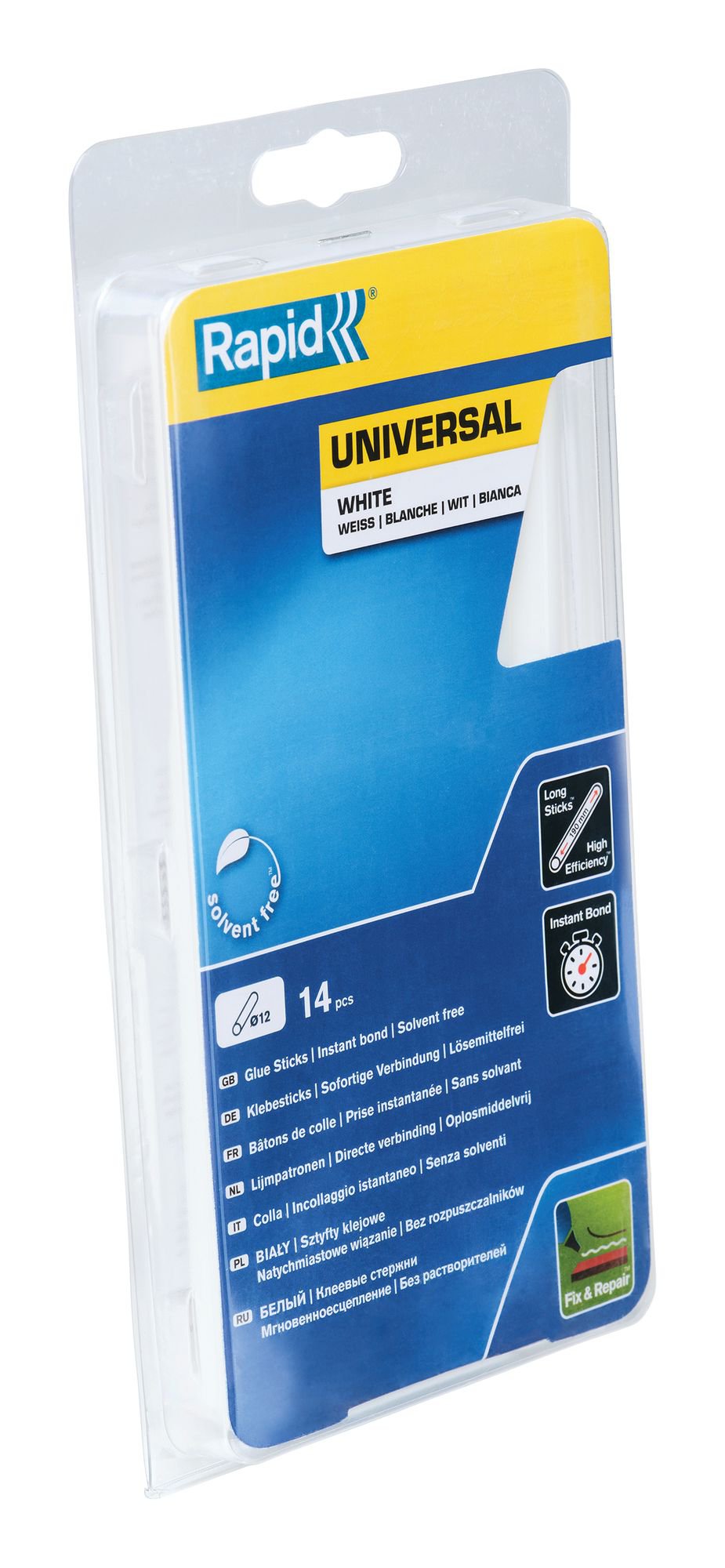 Rapid 12 mm Glue Sticks Universal White
