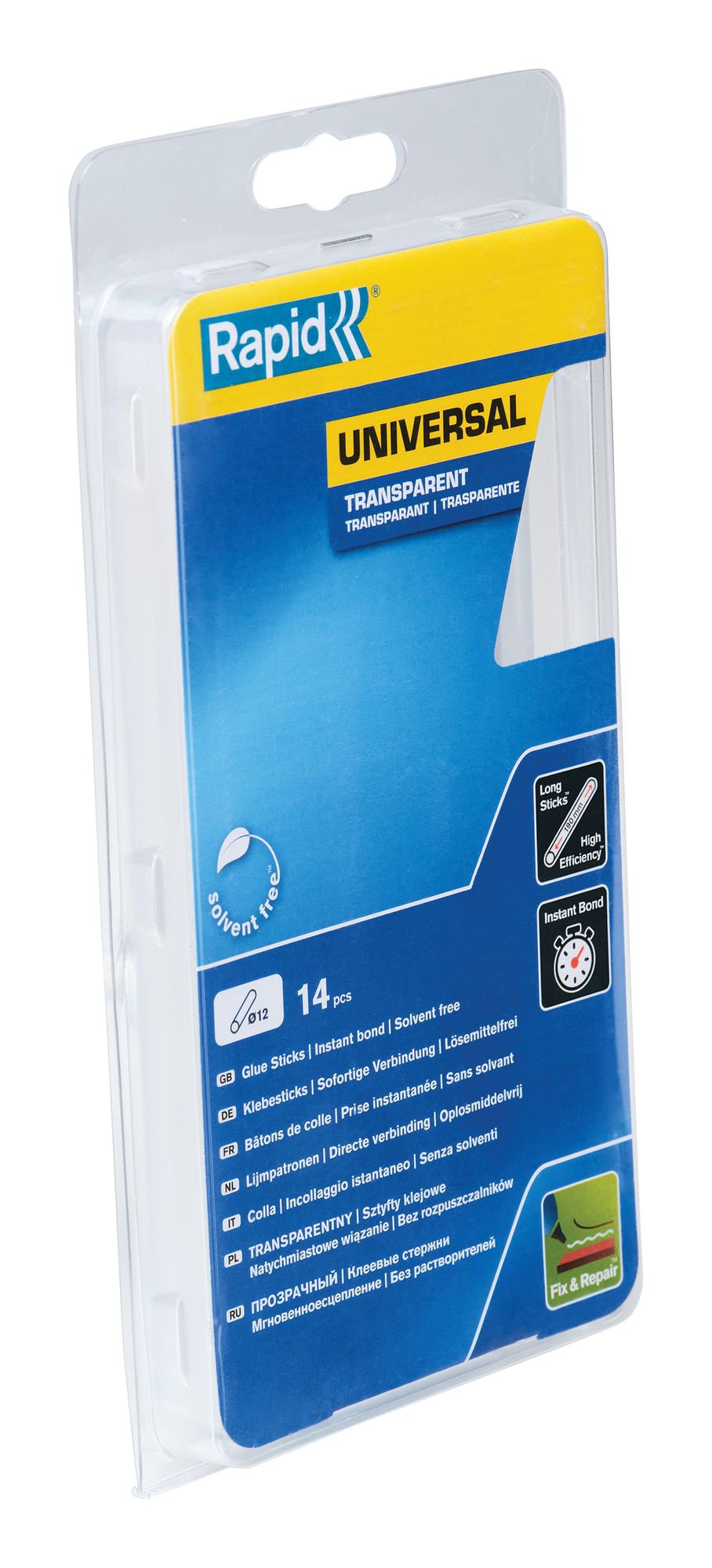 Rapid 12 mm Glue Sticks Universal Transparent