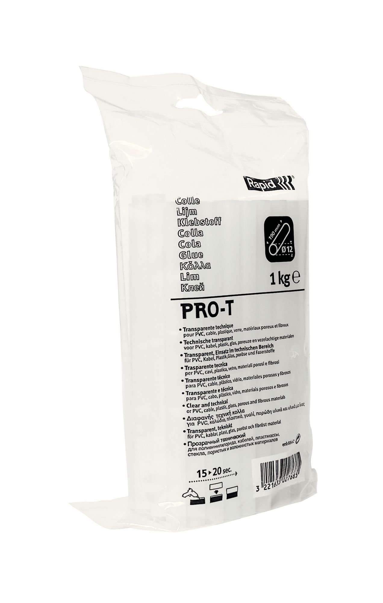 Rapid 12 mm Professional Glue PVC & Cable PRO-T