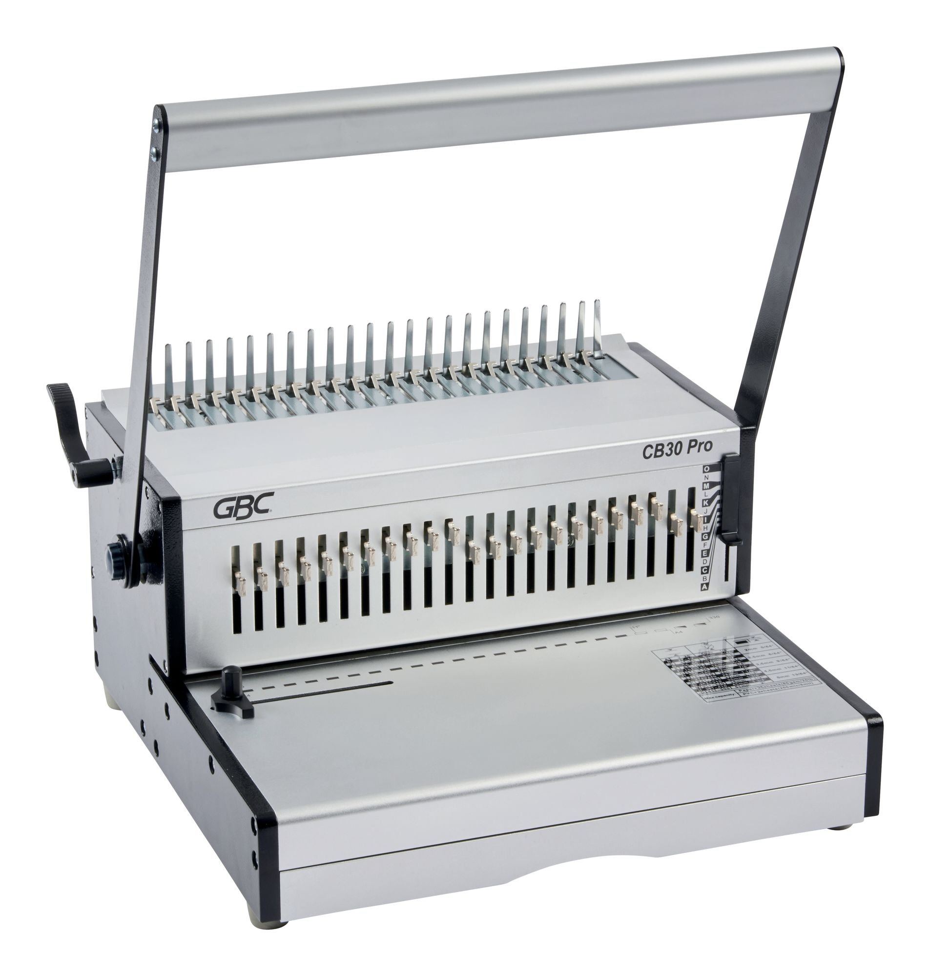 GBC CB30 Pro Heavy Duty Manual Punch and Comb Binding Machine Capacity 500 A4 Sheets