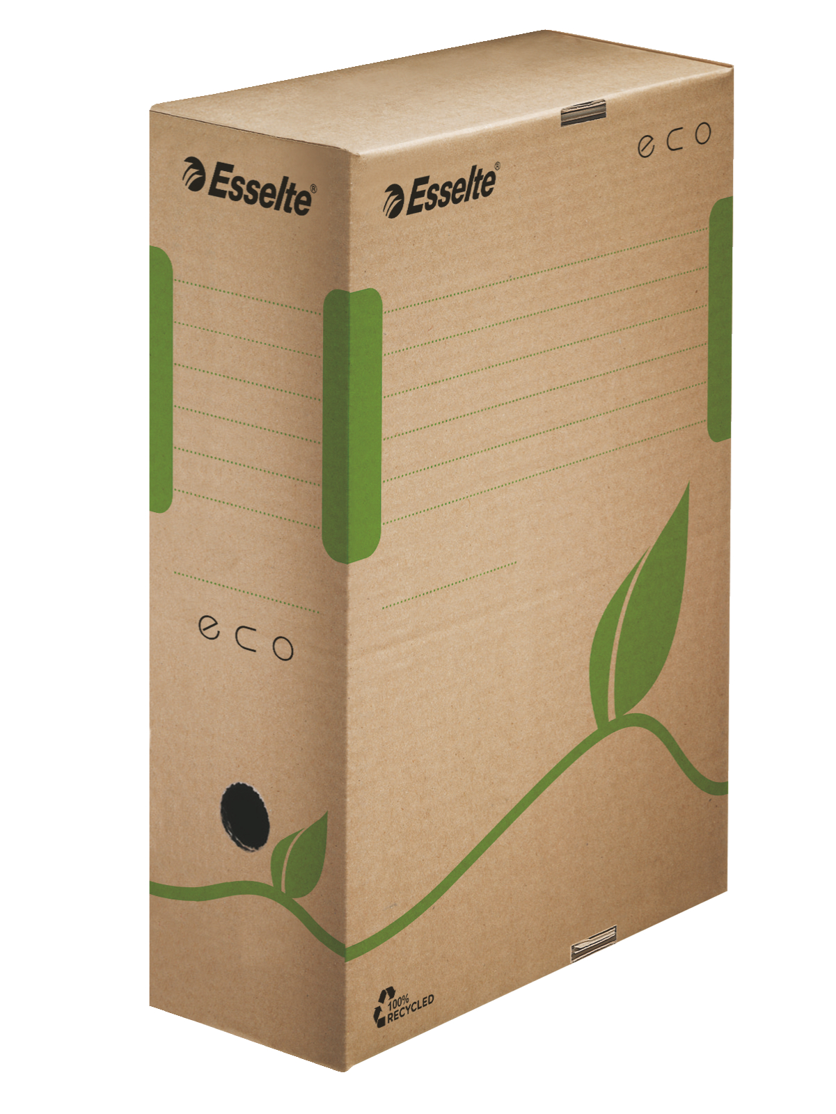 Esselte Eco A4 Archiving Box, 100mm, Brown  - Outer carton of 25