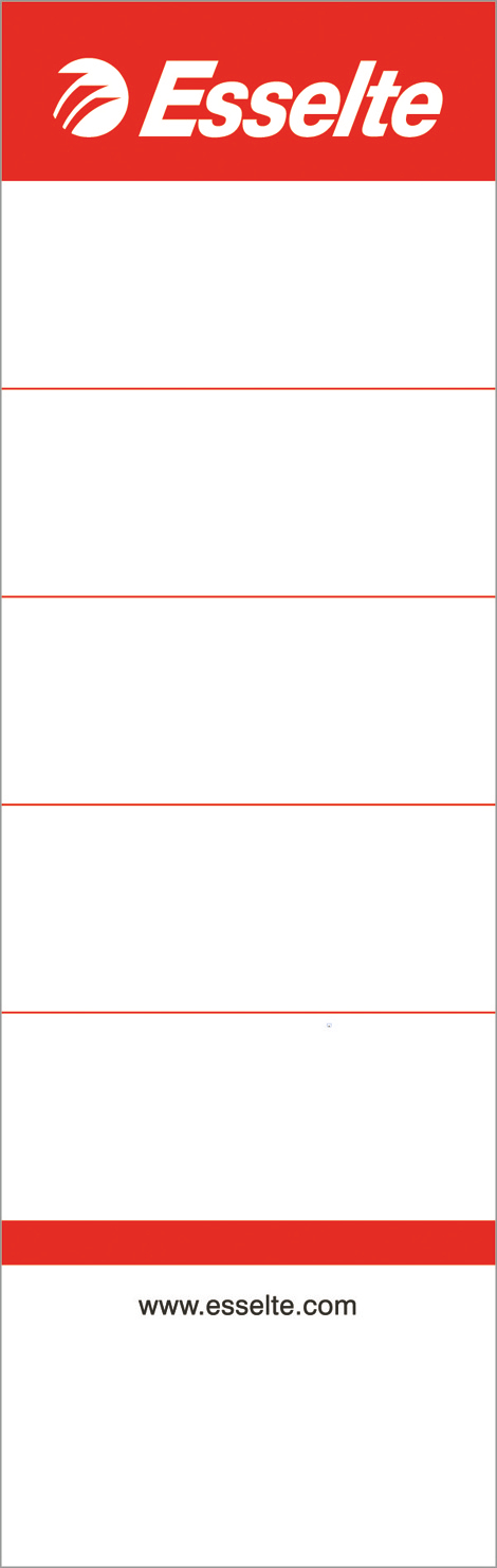 Esselte Lever Arch File Spine Labels 75mm - White (Pack of 100)