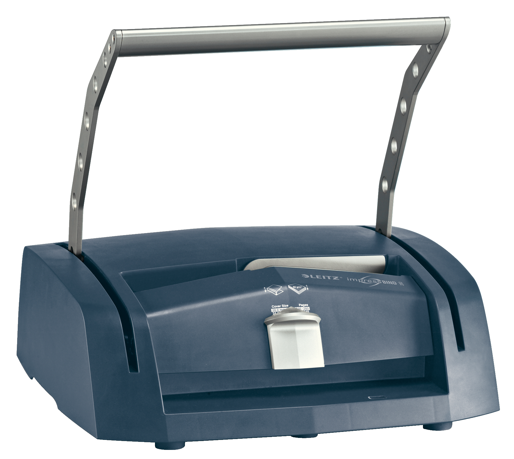 Leitz Binding Machine impressBIND 280 Metal channel binding system. Binds up to 280 sheets. A4. Silver/Blue