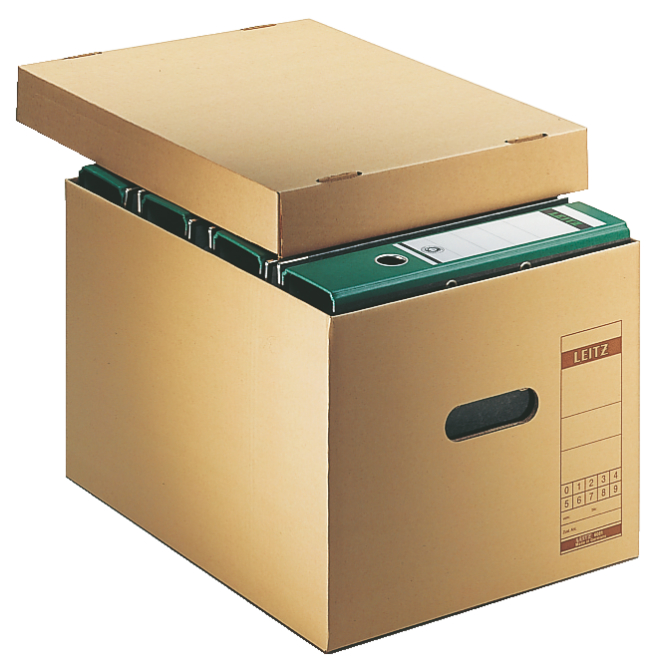 Leitz Premium Archiving and Transportation Box, 4 x 80mm - Brown - Outer carton of 10