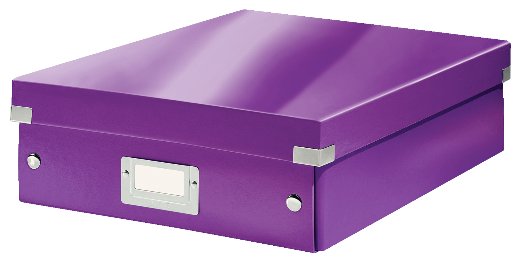 Leitz WOW Click & Store Medium Organiser Box. Purple.