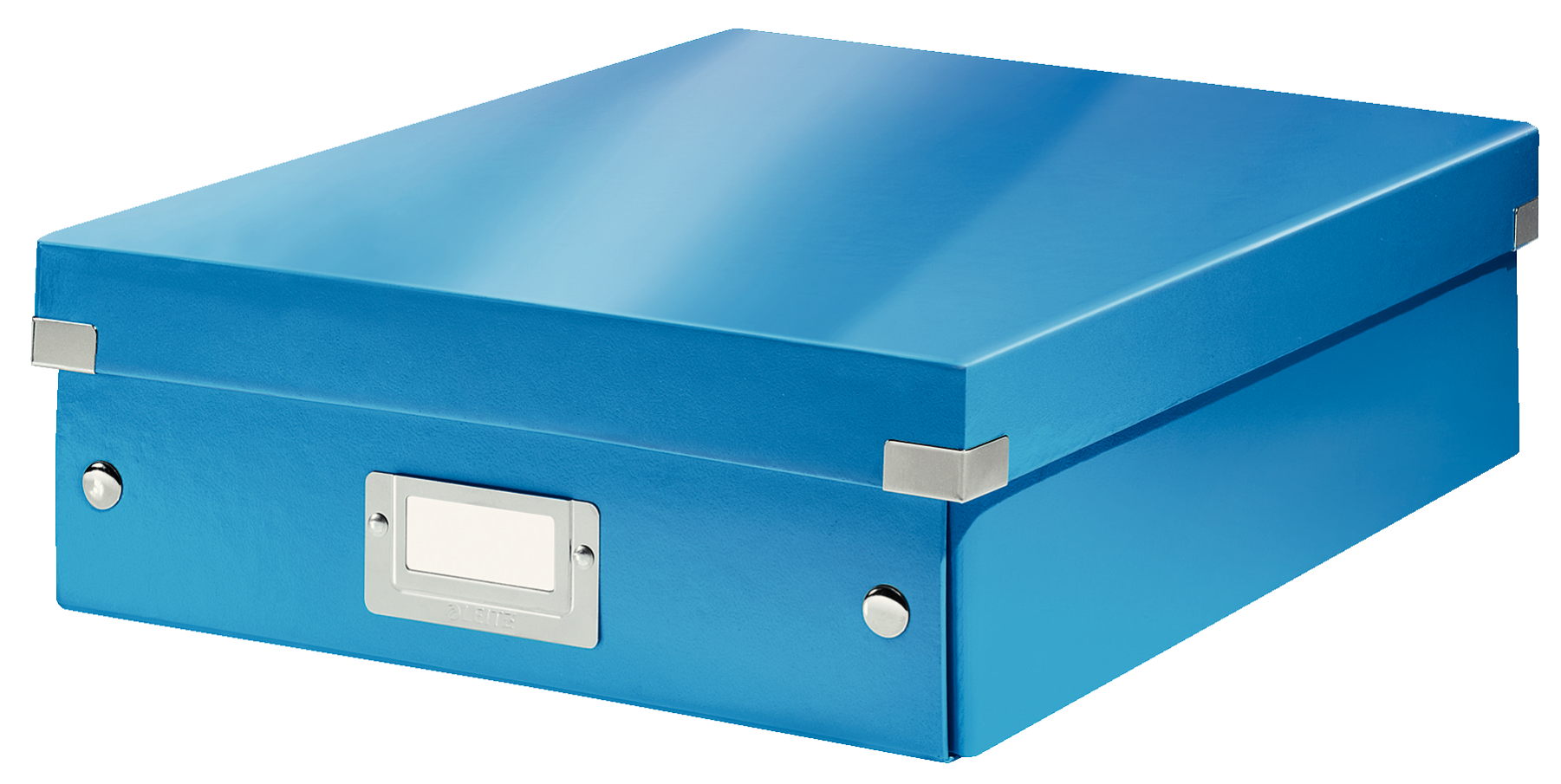 Leitz WOW Click & Store Medium Organiser Box. Blue.