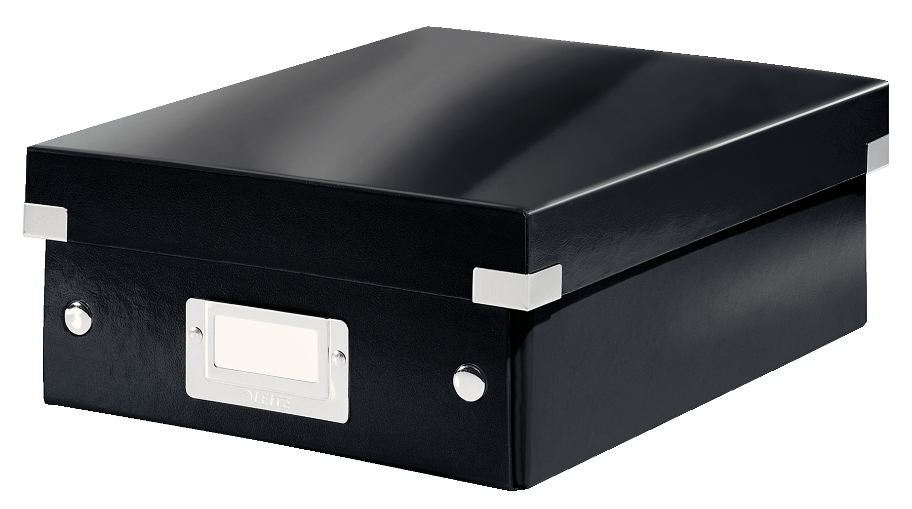 Leitz WOW Click & Store Small Organiser Box, Black.