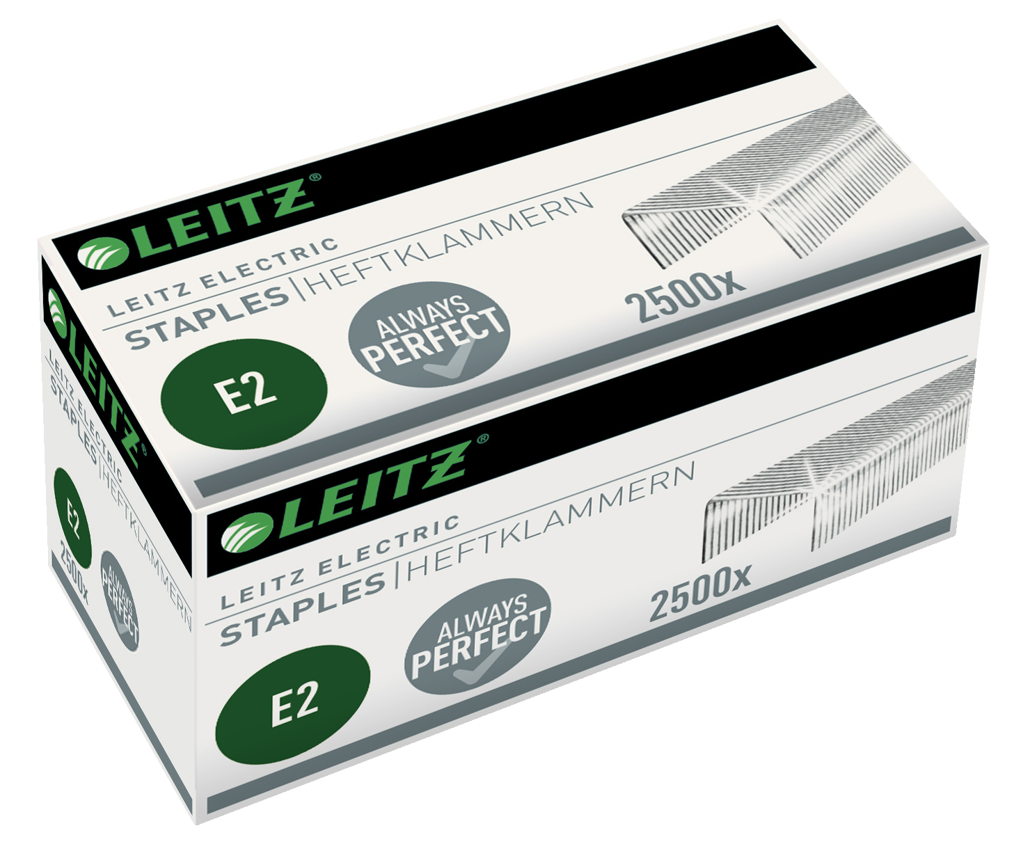 Leitz Electric e2 Staples (2500) - Outer carton of 10