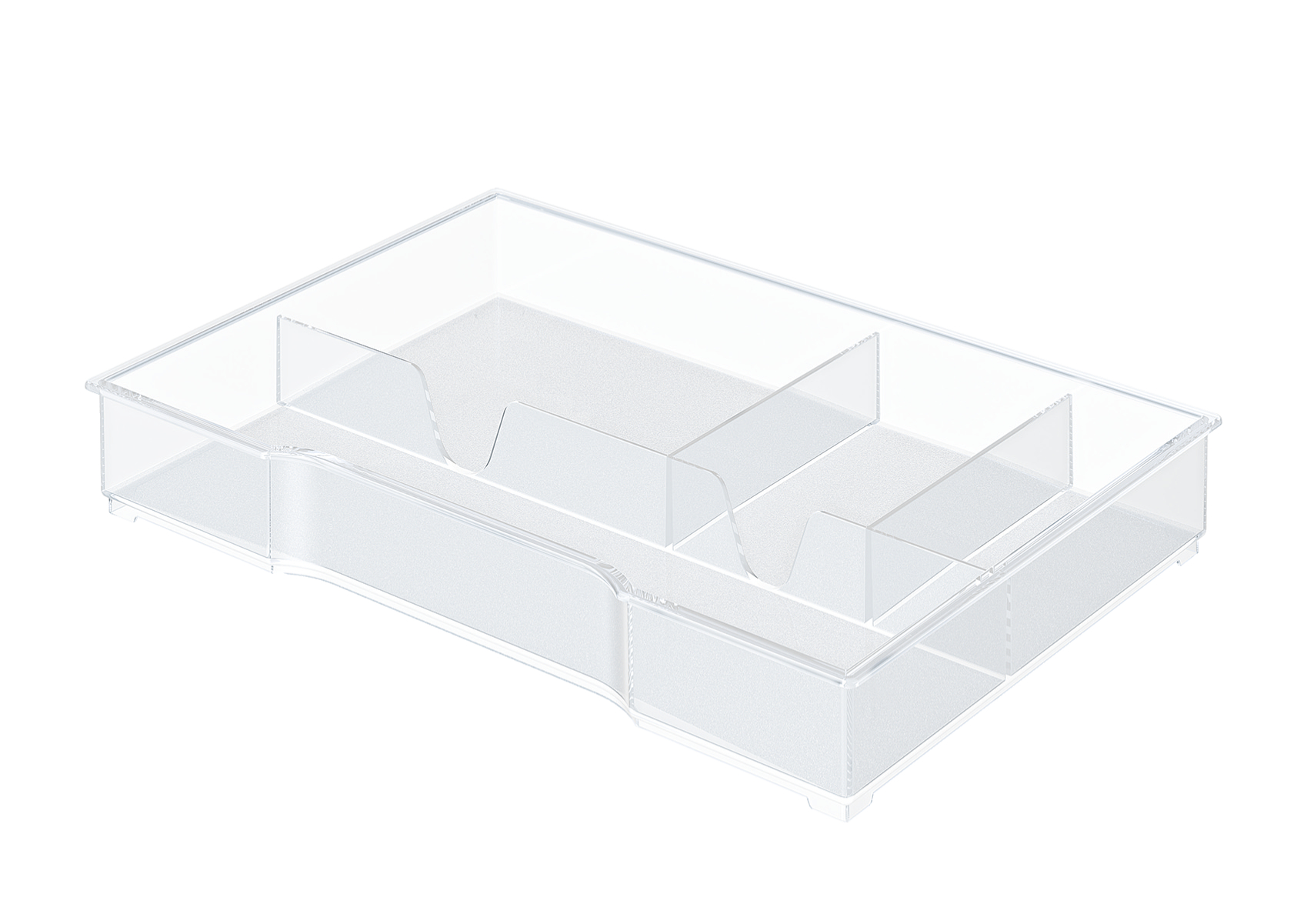 Leitz Organiser Tray for Plus and WOW Drawer Cabinets - Transparent - Outer carton of 6