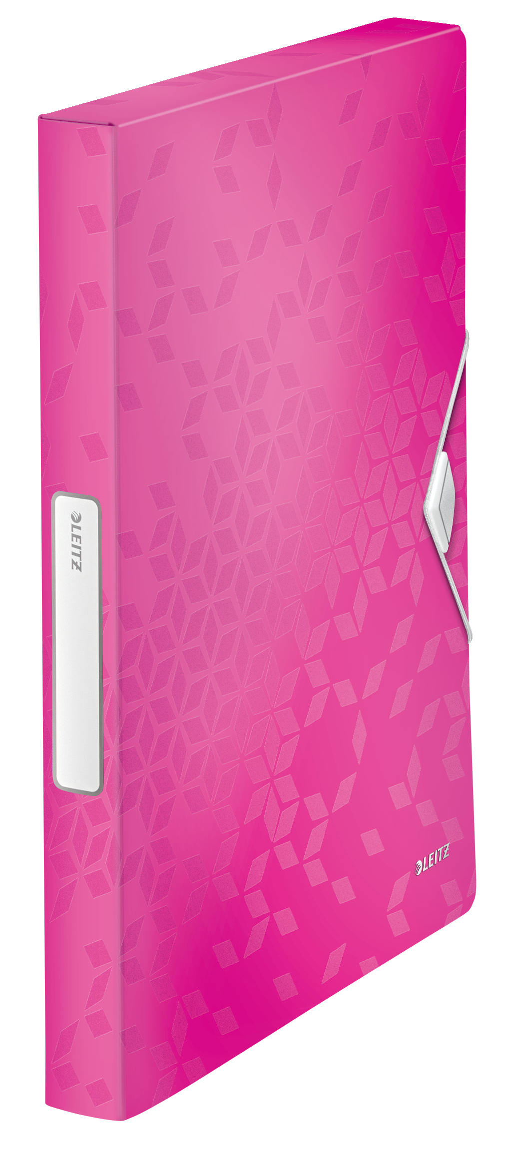 Leitz WOW Box File A4 Polypropylene Pink Metallic - Outer carton of 5
